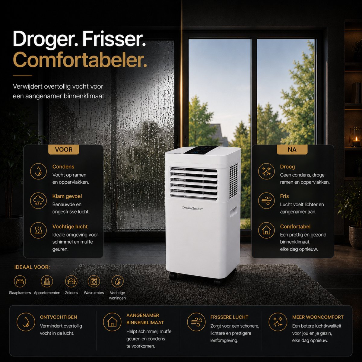 DreamGoods Mobiele Airco - 9000 BTU