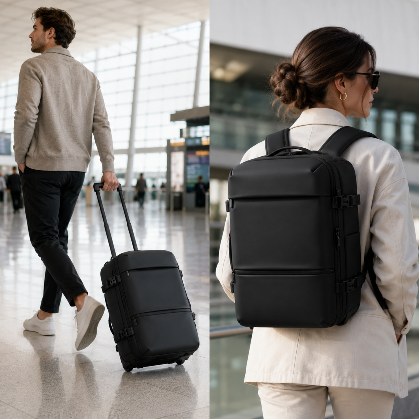 Vacuüm Rugzak & Trolley - 55x35x25cm
