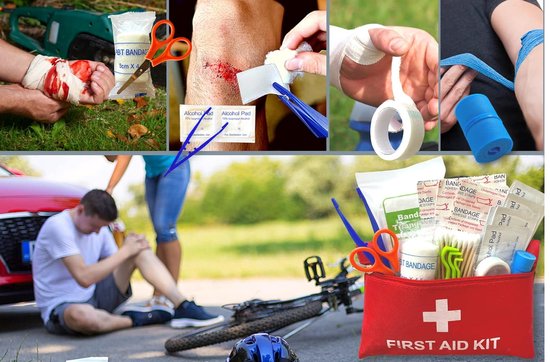 Noodpakket voor Thuis - Survivalsets- Overstroming - Compatibele Tas en Noodtent- First aid kit - Avontuur - Noodpakket Stroomuitval/Overstroming/Oorlog - Overlevingspakket - Rampenpakket - EHBO Set Noodpakket oorlog - Prepper pakket - Kit de survie