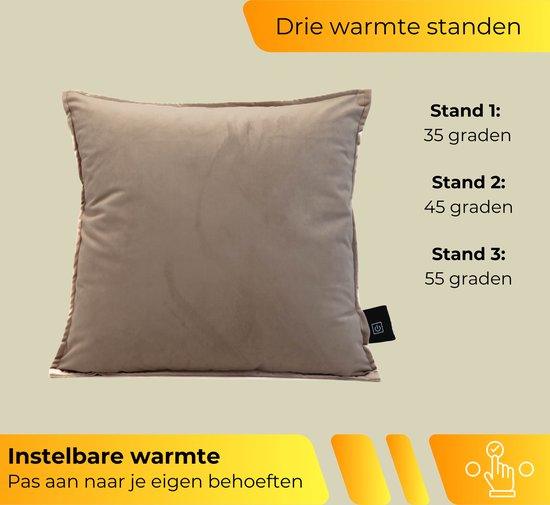 Warmtekussen - 45x45cm - Beige