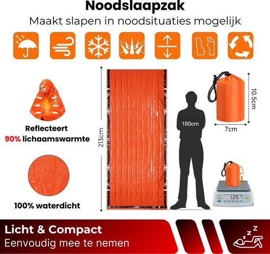 DreamGoods Compleet Noodpakket voor Thuis - Overlevingspakket Oorlog - 20.000mAh Noodradio - Denk Vooruit - 72+ uur Survival Kit - Bij Rampen - Rampenrugzak ·