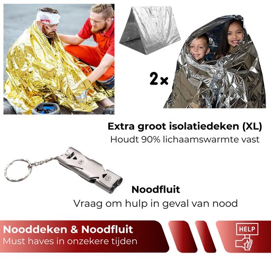 Noodradio - 10.000mAh - Solar Powerbank - Noodradio Solar Opwindbaar - Draagbare en Opwindbare Radio - Nood Radio - Noodpakket - Noodpakket voor thuis - Oorlog - Denk vooruit - Overlevingspakket - Bij Rampen
