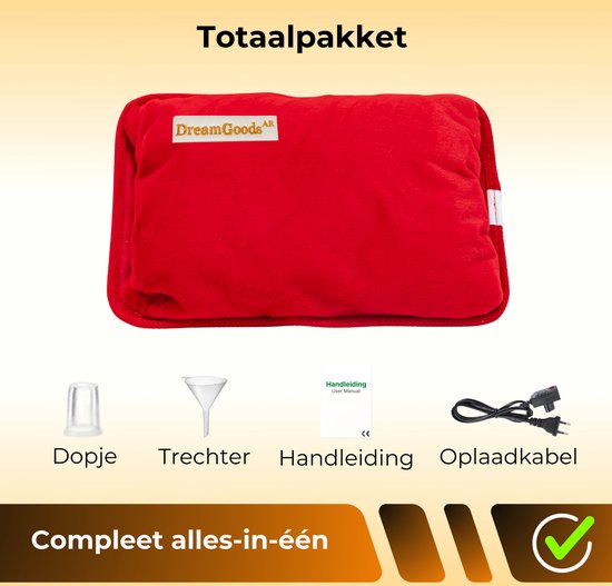 Elektrische Kruik - Rood