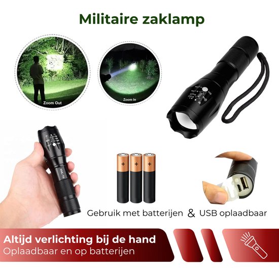 Noodradio Solar Opwindbaar - 10.000mAh - Solar Powerbank 20.000mAh - Draagbare en Opwindbare Radio - Nood Radio - Noodradio dab Solar Opwindbaar - Noodpakket voor thuis - Oorlog - Denk vooruit - Overlevingspakket - Bij Rampen