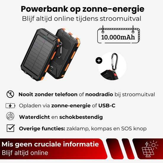 DreamGoods Compleet Noodpakket 2 Personen - 72+ uur Overlevingspakket - 10.000mAh Noodradio - Noodpakket voor Thuis - Survival Kit bij Rampen en Oorlog - Denk Vooruit - Rampenrugzak