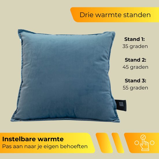 Warmtekussen - 45x45cm - Blauw