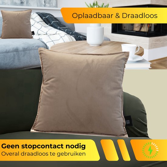 Warmtekussen - 45x45cm - Beige