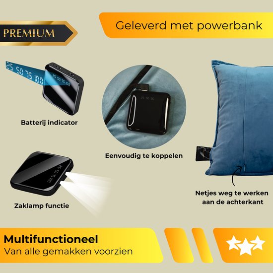 Warmtekussen - 45x45cm - Blauw
