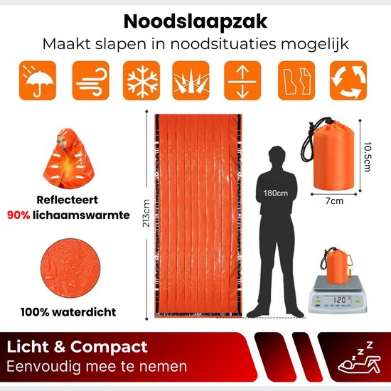 DreamGoods Compleet Noodpakket voor Thuis - Overlevingspakket Oorlog - 20.000mAh Noodradio - Denk Vooruit - 72+ uur Survival Kit - Bij Rampen - Rampenrugzak