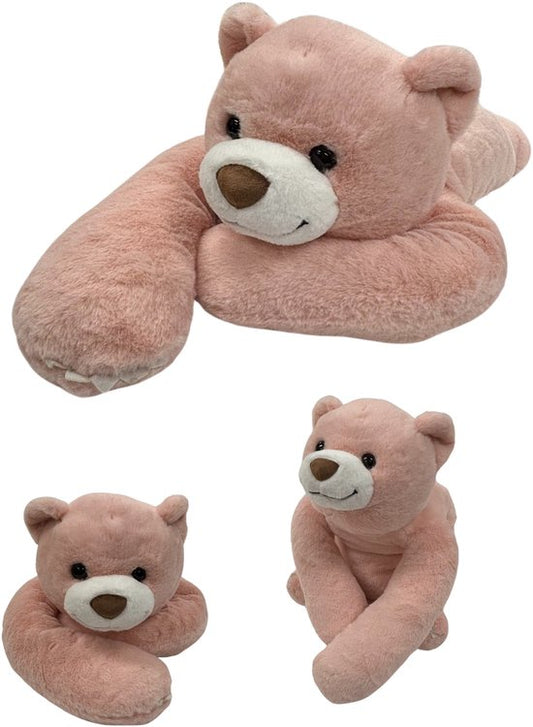 Verzwaarde pluche knuffel – Roze beer