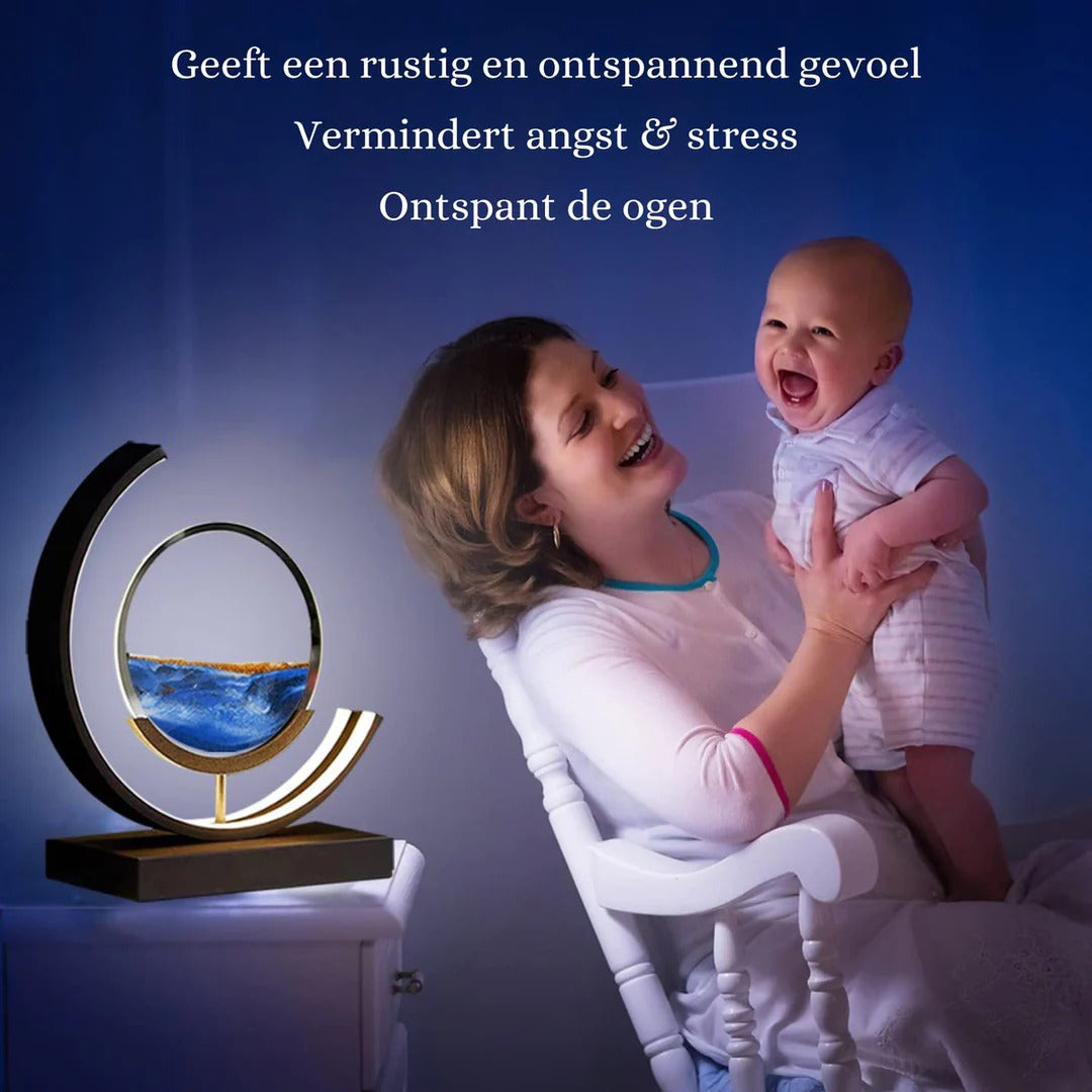 Bewegende Zandkunst Lamp