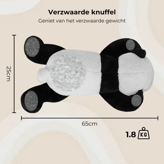 Verzwaarde pluche knuffel – Panda