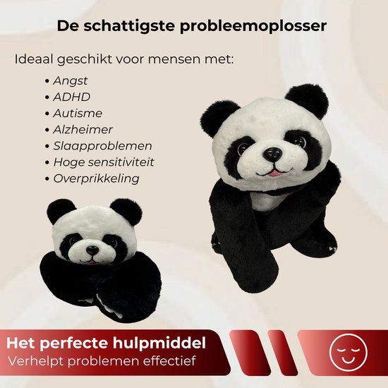Verzwaarde pluche knuffel – Panda