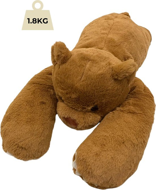 Verzwaarde pluche knuffel – Bruine beer