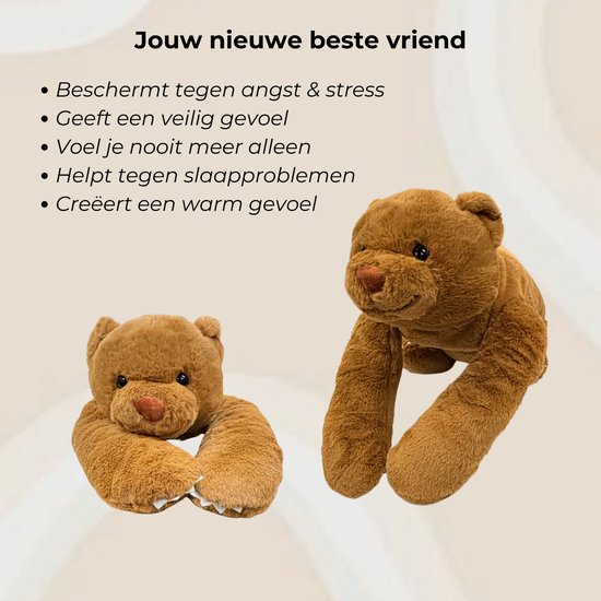 Verzwaarde pluche knuffel – Bruine beer