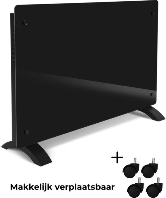 Elektrische kachel – 1000 W / 2000 W – zwart
