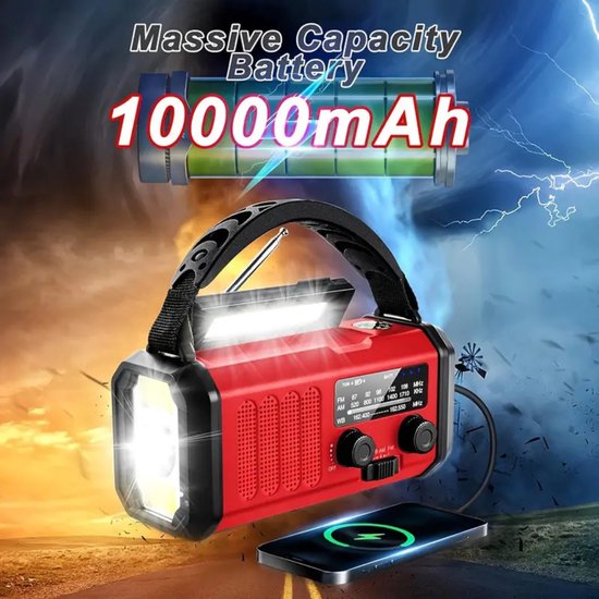 DreamGoods 10.000mAh Noodradio & Solar Powerbank