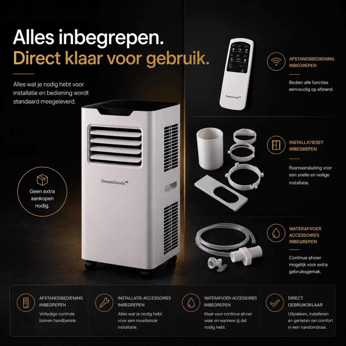 DreamGoods Mobiele Airco - 12000 BTU