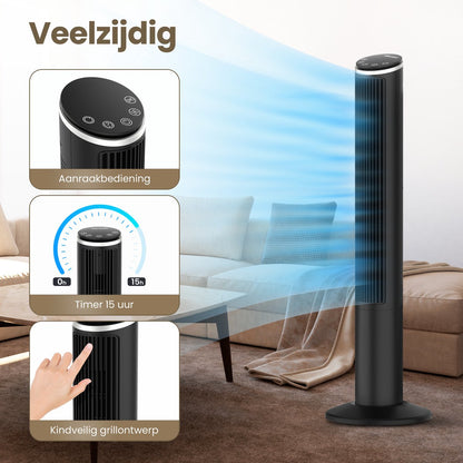 Torenventilator - 5 Standen & 3 Snelheden