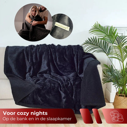 Love Blanket - Waterdicht Deken - 145x165cm - Zwart