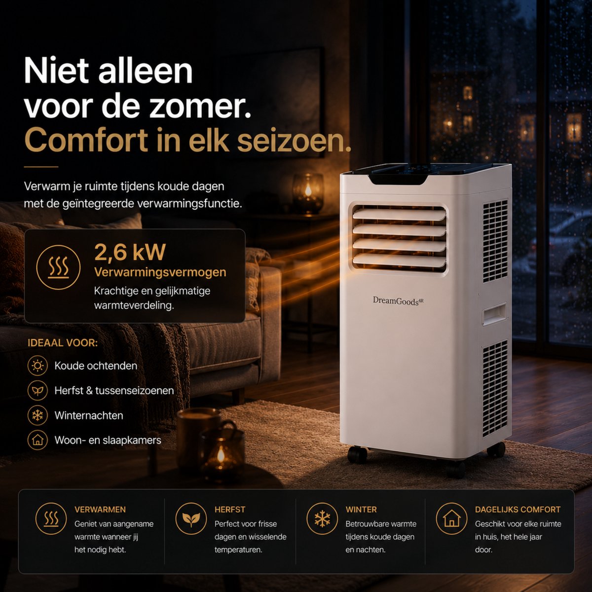 DreamGoods Mobiele Airco - 12000 BTU
