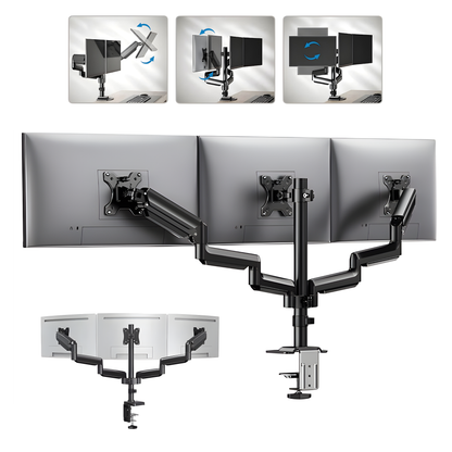 Monitor Arm 3 Schermen - 13-27 Inch
