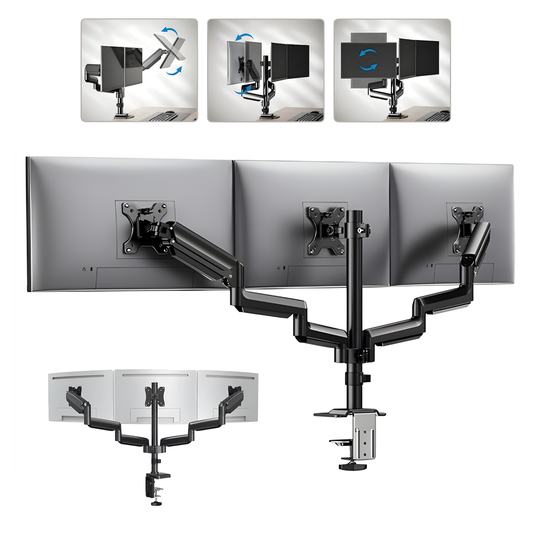 Monitor Arm 3 Schermen - 13-27 Inch