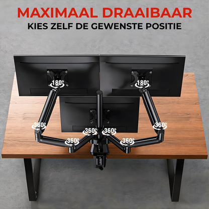 Monitor Arm 3 Schermen - 13-27 Inch