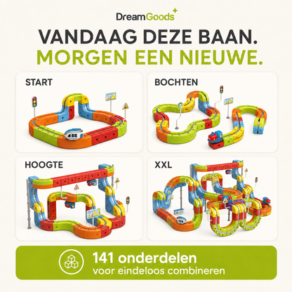 Cube Track - Elektrische Treinbaan -141-Delig