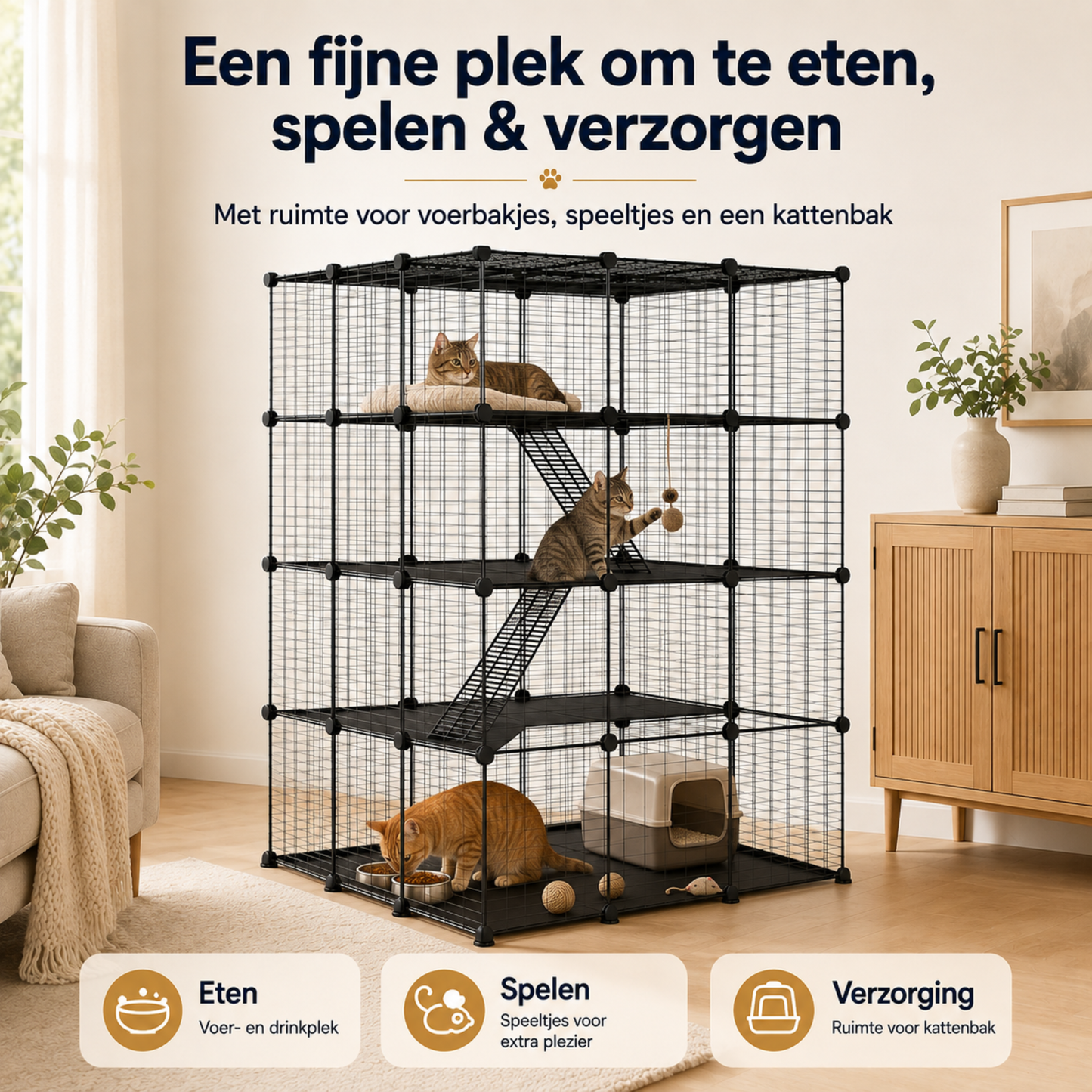 XL Kattenren voor Buiten & Binnen