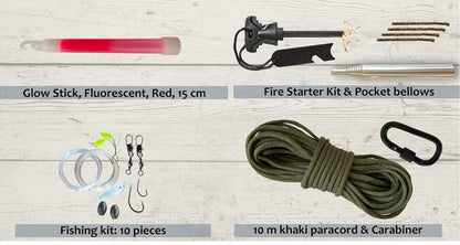 Noodpakket voor Thuis - Survivalsets- Overstroming - Compatibele Tas en Noodtent- First aid kit - Avontuur - Noodpakket Stroomuitval/Overstroming/Oorlog - Overlevingspakket - Rampenpakket - EHBO Set Noodpakket oorlog - Prepper pakket - Kit de survie