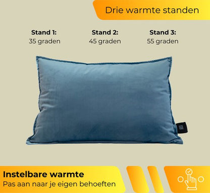 Warmtekussen - 65x45cm - Blauw