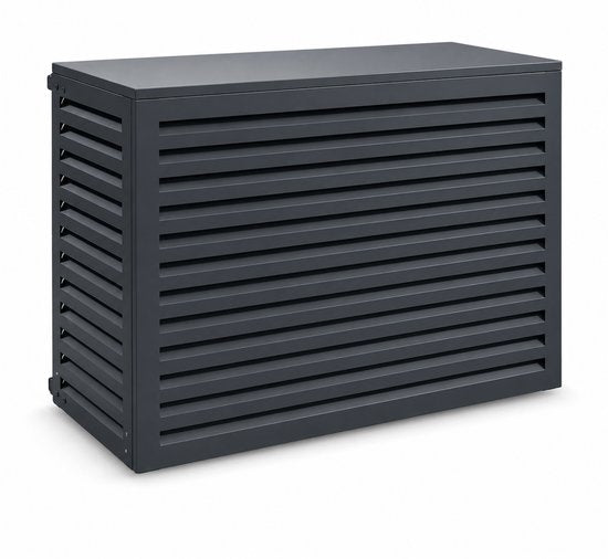 DreamGoods Airco Omkasting Buitenunit - Ombouw Warmtepomp - Aluminium Airco Cover - 100 x 70 x 50 - Antraciet