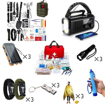 DreamGoods Compleet Noodpakket 2 Personen - 72+ uur Overlevingspakket - 10.000mAh Noodradio - Noodpakket voor Thuis - Survival Kit bij Rampen en Oorlog - Denk Vooruit - Rampenrugzak