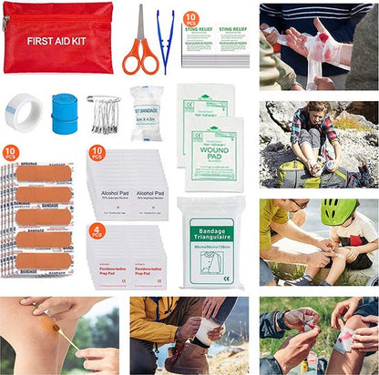 Noodpakket voor Thuis - Survivalsets- Overstroming - Compatibele Tas en Noodtent- First aid kit - Avontuur - Noodpakket Stroomuitval/Overstroming/Oorlog - Overlevingspakket - Rampenpakket - EHBO Set Noodpakket oorlog - Prepper pakket - Kit de survie