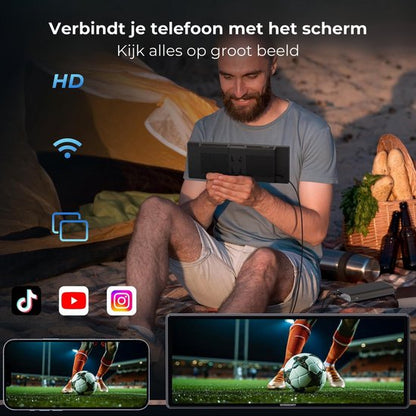 DreamGoods Carplay Scherm - 10.26Inch - Apple & Android - Draadloos - Navigatiesysteem Auto - Touchscreen - Universeel - Apple Carplay - Android Auto - Multimedia Autoradio
