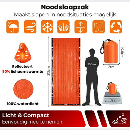 DreamGoods Compleet Noodpakket voor Thuis - Overlevingspakket Oorlog - 20.000mAh Noodradio - Denk Vooruit - 72+ uur Survival Kit - bij Rampen - Rampenrugzak