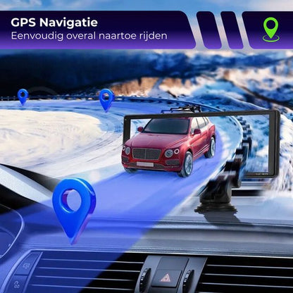 DreamGoods Carplay Scherm - 10.26Inch - Apple & Android - Draadloos - Navigatiesysteem Auto - Touchscreen - Universeel - Apple Carplay - Android Auto - Multimedia Autoradio