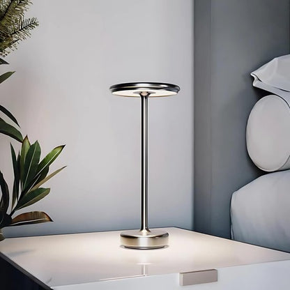 DreamGoods Oplaadbare Tafellamp - Draadloos & Dimbaar - Touch Bediening - voor Binnen & Buiten - Oplaadbaar - Tafellamp op Batterijen - Accu - Tafellampen zonder Snoer - Decoratie Woonkamer, Slaapkamer & Tuin - Tafel lamp - Industrieel