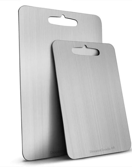 DreamGoods Titanium Snijplank - 100% Titanium - 46x30CM - Vaatwasserbestendig - Cutting Board - Snijplanken - Snijplankenset