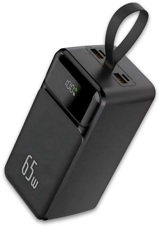 Powerbank PRO - 50.000 mAh - 65W Snellader Geschikt voor Iphone, Android, Tablets & Laptops