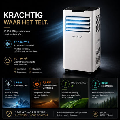 DreamGoods Mobiele Airco - 12000 BTU