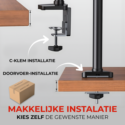 Monitor Arm 3 Schermen - 13-27 Inch