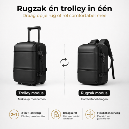 Vacuüm Rugzak & Trolley - 55x35x25cm