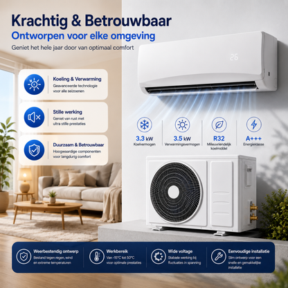 Split Airco - Inverter Airconditioner - 12.000 BTU