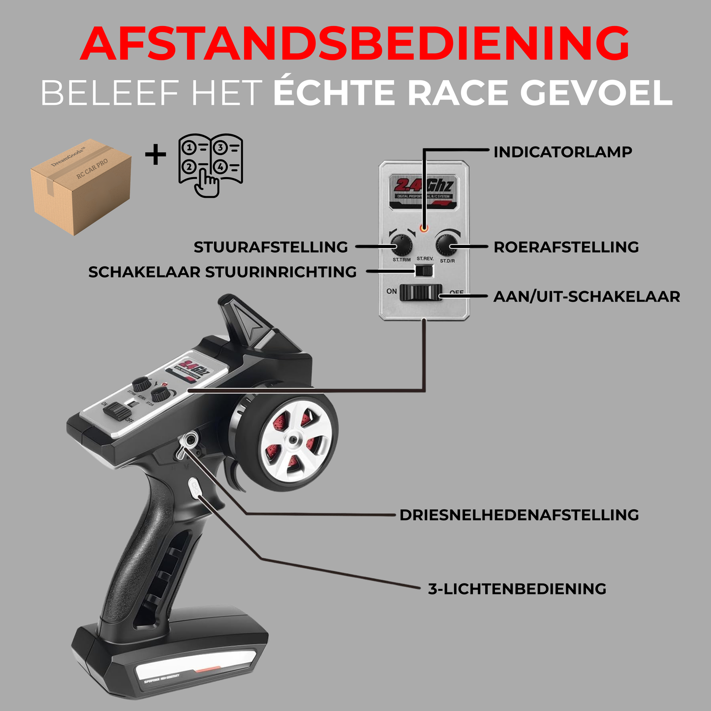 Bestuurbare RC Auto - 70km/u