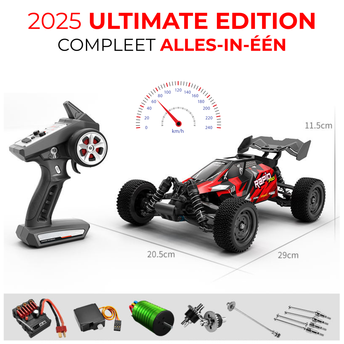 Bestuurbare RC Auto - 70km/u
