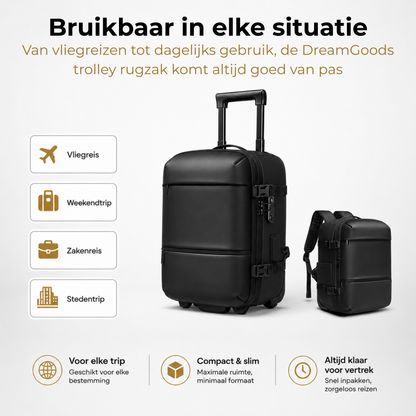 Vacuüm Rugzak & Trolley - 55x35x25cm