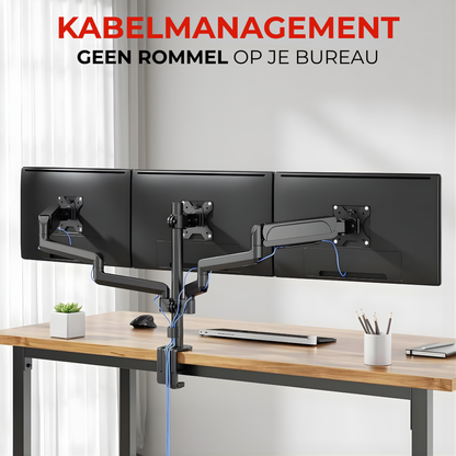 Monitor Arm 3 Schermen - 13-27 Inch