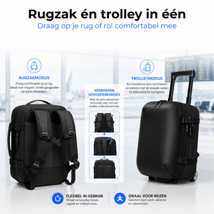 Vacuüm Rugzak & Trolley - 40x30x20cm